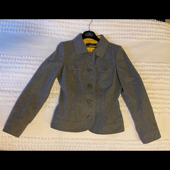 CH Carolina Herrera Gray Blazer/Jacket Sz.6 - Picture 2 of 8